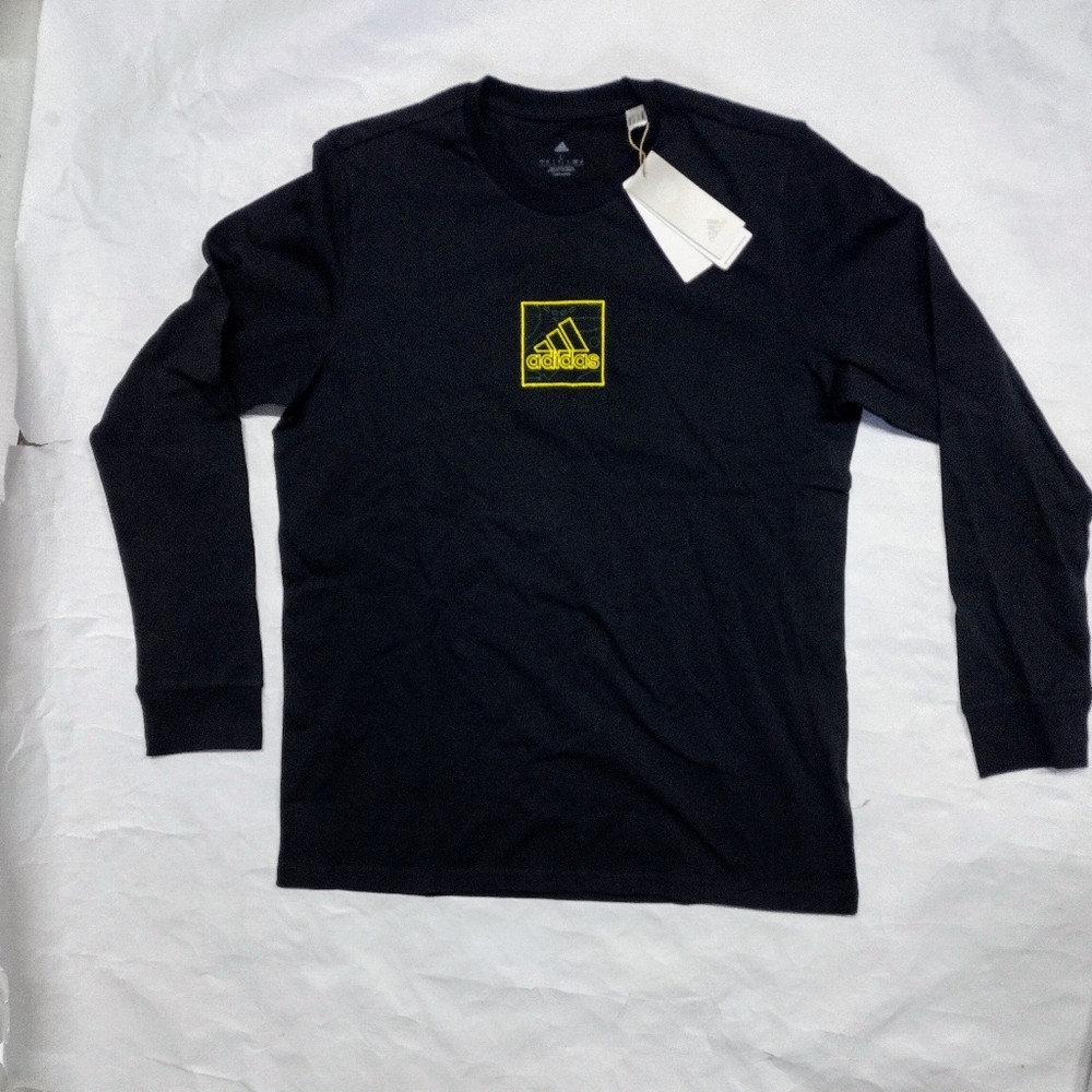 Adidas Men's Black Long Sleeve Shirt size L. NWT!